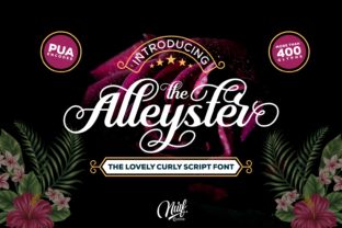 Alleyster: A Curly Script Font for Creative Brands