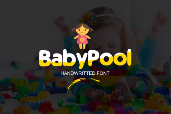 Baby Pool Font Brings Rustic Charm to Handmade Products