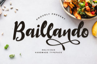 Baillando Font: A Handwritten Touch for Handmade Goods