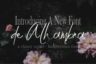 De Alhambra Font: Elegant Script for Creative Projects