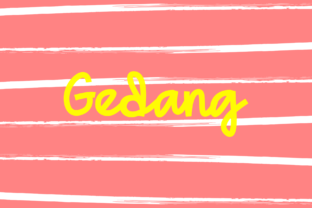 Gedang: A Designer's Take on This Script Font