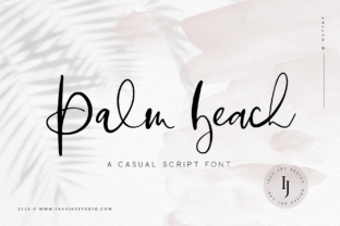 Palm Beach Script: A Handwritten Font for Handmade Products