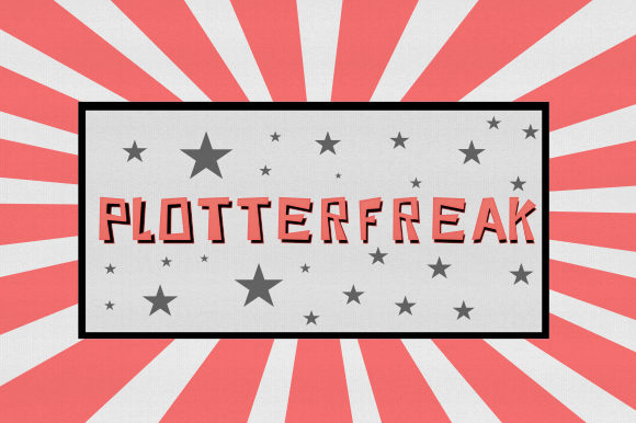 Plotterfreak Font: A Freaky Carton Typeface for Bold Brands