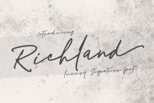 Richland: A Script Font That Elevates Brand Content