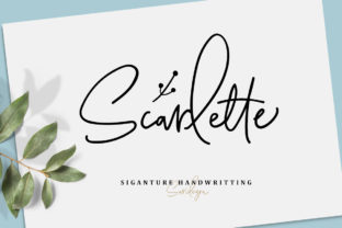 Scarlette Script: A Handmade Seller’s Signature for Labels, Cards, and Packaging