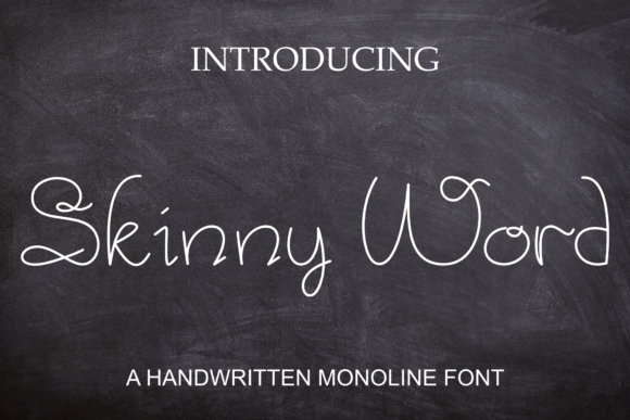 Skinny Word: A Handwritten Font for Scroll-Stopping Campaigns