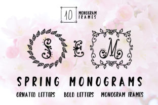 Spring Monogram: A Decorative Font That Makes Campaign Visuals Clearer